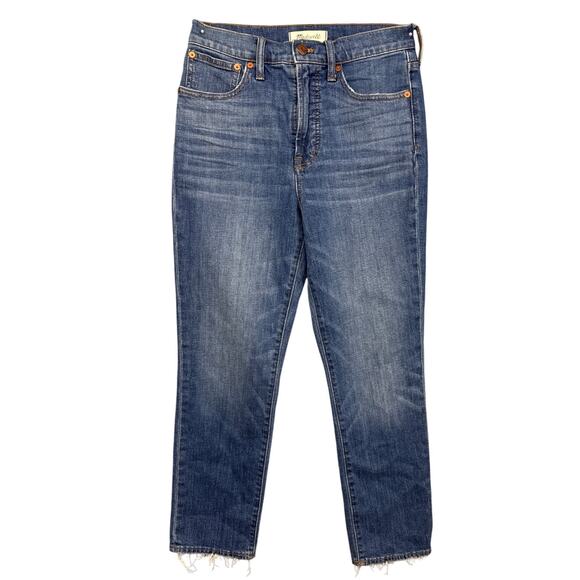 Madewell Jeans The Perfect Vintage Crop Jean Medium Wash Size 27 Elevated Basic - Picture 1 of 10